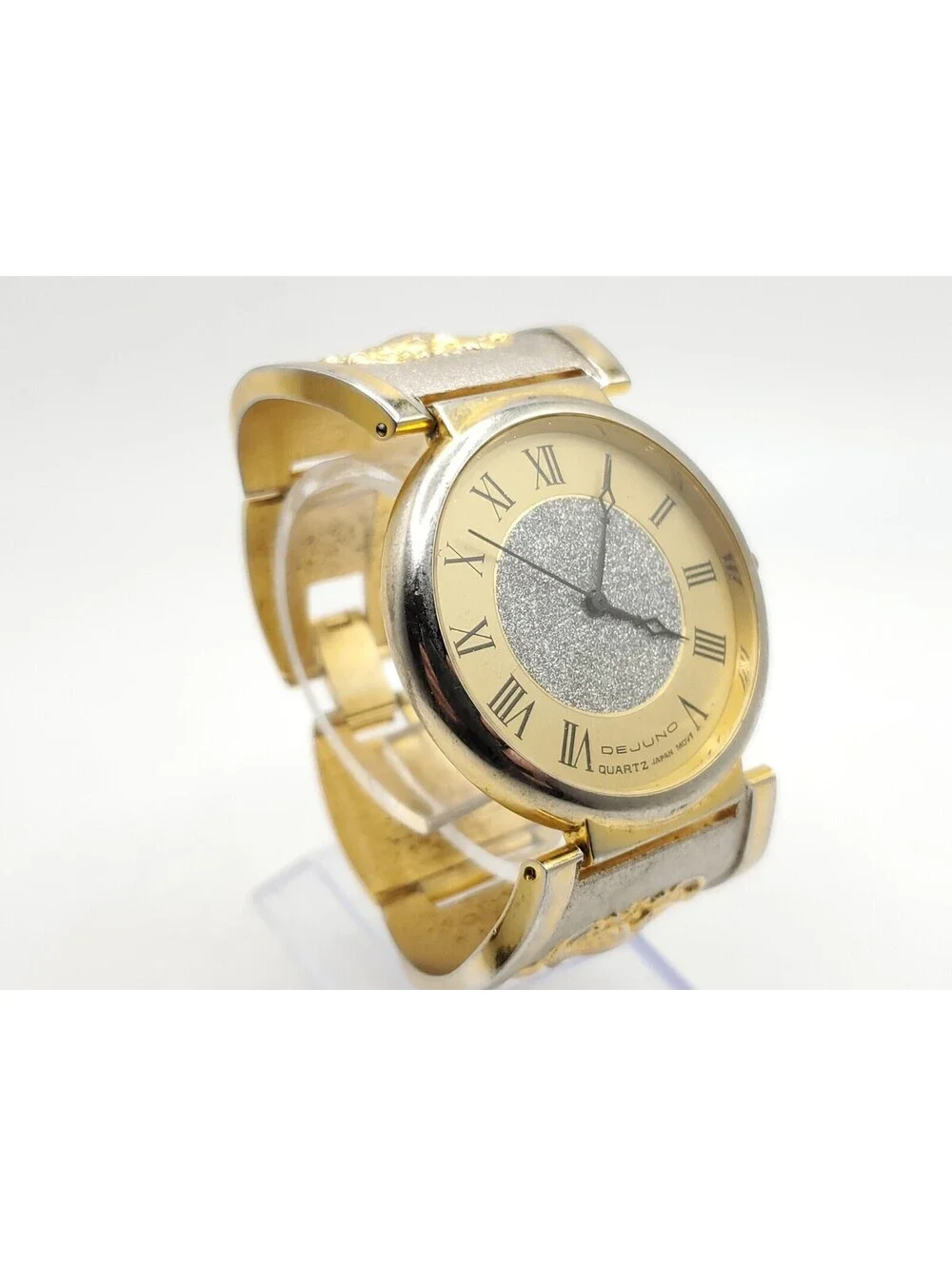 Dejuno Quartz Watch New Battery Two-Tone Roman Numerals 40mm